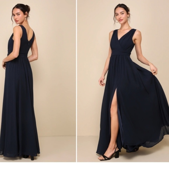 LULUS Prom Wedding Bridesmaid Flowy Romantic Sexy Maxi Dress NWOT - Picture 1 of 3